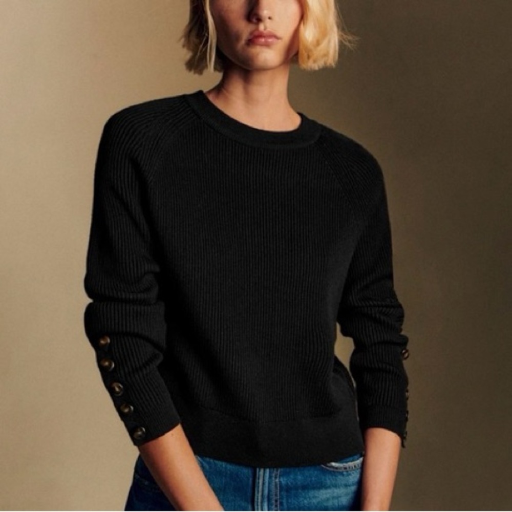 Sezane “Sami” Jumper / Sweater with Button Cuffs